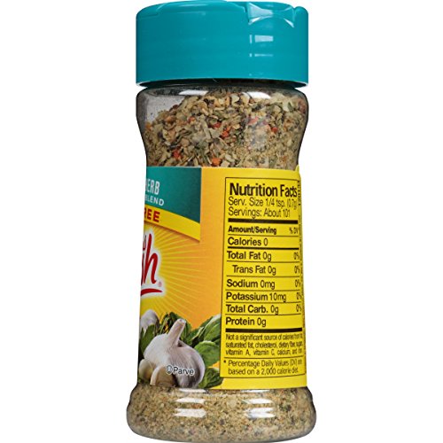 Mrs Dash Seasoning Blend, Garlic and Herb, 2.5 oz