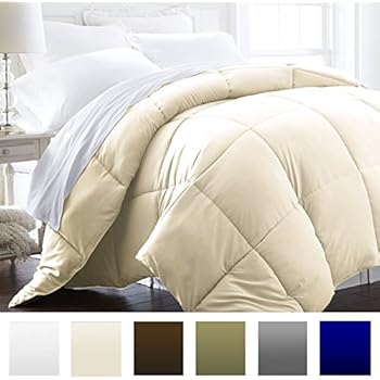 Beckham Hotel Collection 1600 Series - Lightweight - Luxury Goose Down Alternative Comforter - Hotel Quality Comforter and Hypoallergenic - Twin/Twin XL - Cream