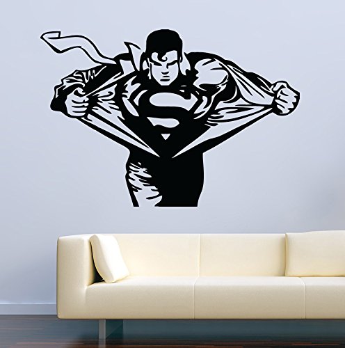 USA Decals4You | Superhero Wall Decals Superman Vinyl Decor Stickers MK0447