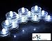 A&S Creavention LED Wedding Mini Light Waterproof Wedding Underwater Battery Sub Lights LED (10, White)