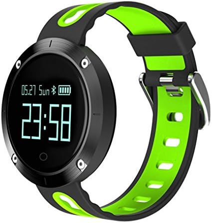 Fitness Tracker Watch,Christmas JIAMEIYI IP68 Waterproof Sleep Monitor Smart Bracelet with Intelligents Heart Rate Blood Pressure Monitor for IOS and Android (black-green)