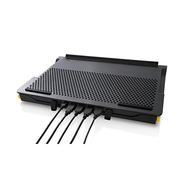 Targus-Chill-Mat-Cooling-Pad-Lightweight-and-Easy-to-Carry-with-4-Port-USB-20-Hub-Black-AWE81EU Targus 17" Dual Fan Laptop Chill Mat Plus, Ergonomic Cooling Pad, Heat Protection, 4-Port USB Hub Laptop Fan, (AWE81EU)