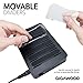 GiGAWOOD Charging Station for Multiple Devices with Bonus 8 USB Cable, LED Desktop Organizer, 6-Port 60W 12A Certified Quick 3.0 Charger Dock for iPhone iPad Cell Phones Tablets Electronics, Black