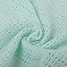 Niuniu Daddy Cellular Baby Blanket Throw Fuzzy Fluffy Soft Warm Crib Fleece Blanket Cozy Toddler Infant Newborn Girl Boy Bedding (Mint Green)