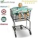 Good Treasures 2-in-1 Deluxe Shopping Cart & High Chair Cover for Baby & Toddler in Multiple Colors with 360° Surface Protection - Ideal Gift for Baby Shower or Registry (Turquoise)