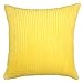 YOUR SMILE Solid Color Decorative Accent Pillow Covers Case Striped Corduroy Plush Velvet Cushion Cover for Couch, Set of 2, Yellow,18x18 inch
