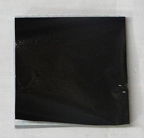 Candy Molds N More 6 x 6 inch Black Confectionery Foil Wrappers, 125 Sheets