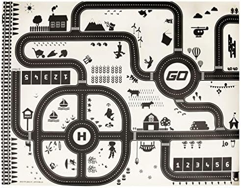 Jim Hugh North European Style Kids Car City Scene Traffic Highway Map Play Mat Educational Toys for Children Gym Games Road Carpet