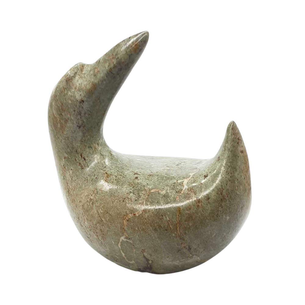 VIE Naturals Hand Carved Serpentine, Stillistic Birds, 11cm