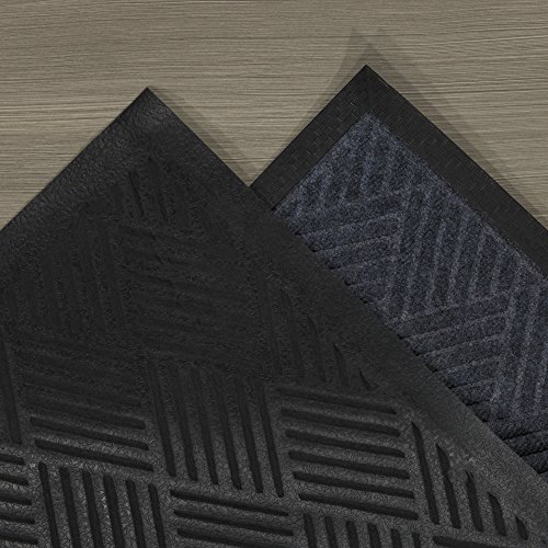 Ottomanson Ribbed Carpet Rubber Backed Door Entrance Rug Indoor/Outdoor