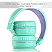 Artix Bluetooth Wireless Headphones | Lightweight & Foldable On Ear Earphones NRGSound RS7 | For Work, Travel, Sport, Running | 3.5mm Cable Included for Wired Use Great for Kids/Teens/Adults - SeaFoam