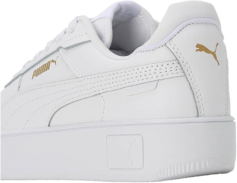 Damen Carina Street Sneaker, White White Gold, 38.5 EU