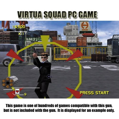 EMS Top Gun 3 Wireless Light Gun for PC, MAME, PS2, PS3, and XBOX