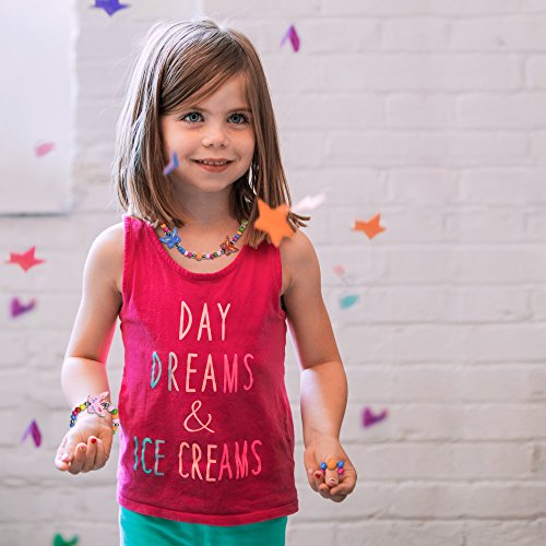 SMITCO Kids Costume Jewelry Set for Little Girls and Toddlers - Wooden, Beaded Toy Necklace, Bracelet and Ring for Play Pretend or Dress Up - Non-Toxic and Safe for Children Ages 3 to 8