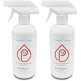 Purefypro Disinfectant Spray (16oz, 2pk) for Toys, High Chair, Playpen, Strollers - Kills 99.9999% E Coli, Norovirus, Flu Viruses, Viruses, MRSA, Bacteria, Fungi, No Rinse, No Residue