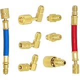 Joywayus 8pcs A/C Car Air Condition Refrigeration Connector Adapter Hoses AC CH-138 Set Kit