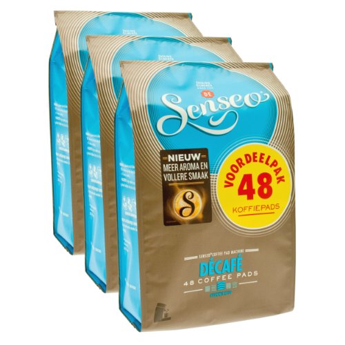Senseo Décafé / Decaffeinated, New Design, Pack of 3, 3 x 48 Coffee Pods Senseo Décafé / Decaffeinated, New Design, Pack of 3, 3 x 48 Coffee Pods