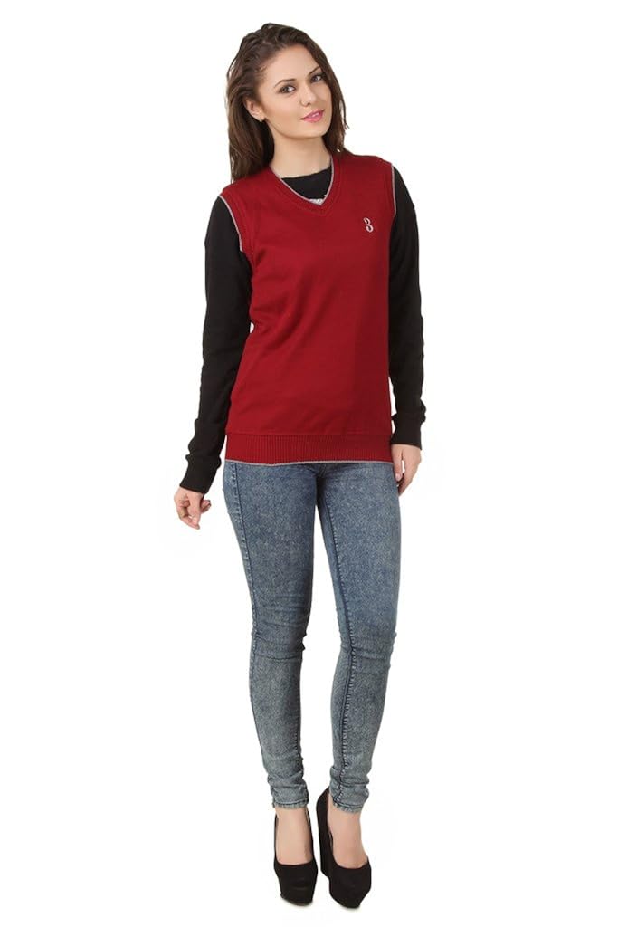 eprilla women's woollen blend red sweater