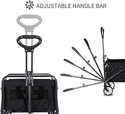 Collapsible Foldable Wagon, Beach Cart Large