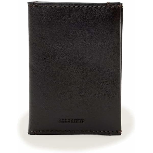 AllSaints Men's Makoto Chain Card Holder Black One Size at Amazon