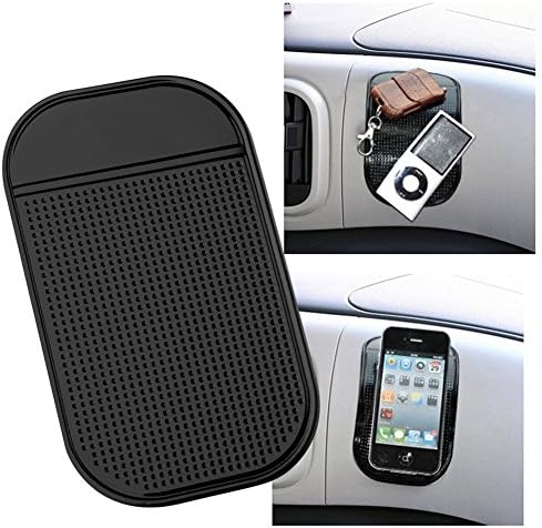 Magic Anti-slip Non-slip Mat, washable Car Dashboard Adhesive Mat Sticky Pad for Every Cell Phone and other Devices(pack of 5)