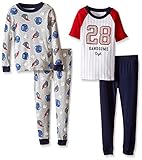 Carter's Little Boys' 4 Piece Sports Tee PJ Set (Toddler/Kid)