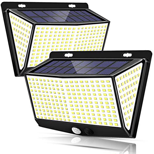 288 LED Solar Lights Outdoor, Solar Motion Sensor Light Outdoor with Security Wireless IP65 Waterproof Outdoor Lights for Garden Fence Patio Yard