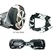 FBSport Silicone Case Scratch Protector Wrap Rubber Cover for 6.5 Inch 2 Wheels Balance Scooter White/Black