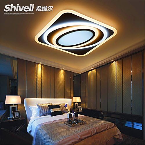 Modern LED Pendant Flush Mount Ceiling Fixtures Light LED Ceiling Light Post modern Rectangle Simple Light Individuality Creative Art Lighting, 450 450mm