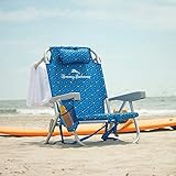 tommy bahama blue marlin deluxe backpack beach chair