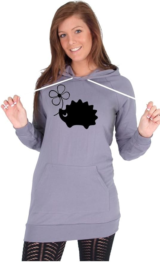 Hedgehog American Apparel Hoodie Dress at Amazon Women’s Clothing store