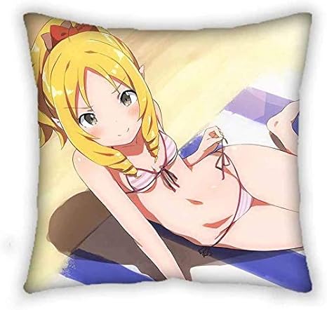 Amazon 枕カバー 可愛い エロマンガ先生 山田エルフ 両面 クッション ソファー 車用 インテリア アニメ 抱き枕カバー 45cmx45cm 4059 枕 オンライン通販