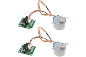 DiGiYes 2 Sets DC 5V 4-Phase 28BYJ-48 DC Step Stepper Motor ULN2003 Driver Test Module Board Compatible with ArduinoL8