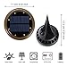 8 LED Solar Lights Outdoor, KUNGIX Solar Above Ground Landscape Lights Pathway Walkway Lights (2 PACK)