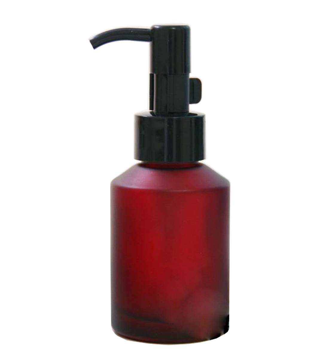 1PCS 60ML/2OZ Empty Refillable Amber Frosted Glass Bottles with Pump Vial Cosmetic Cream Lotion Dispenser Jars Storage Container for Essential Oil Emulsion Essence Portable Travel Bottle