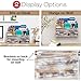 Excello Global Products Distressed Wood Office Desk Organizer: Includes 6 Compartments and 2 Drawers to Organize Desk Accessories, Mail, Pens, Notebooks, Folders, Pencils and Office Supplies (Brown)