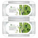 Sagano Bamboo Activated Charcoal by Air Purifying Bag, Refrigerator Closet Deodorizer, Odor Absorber, Freshener - Odor Remover for Car, Smoke, Home, Closet, Bathroom, Trash Can Air-Freshener - 2Packs