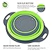 Kitchen Collapsible Colander,Webanker Food-Grade Silicone Strainer Space Saver Folding Strainer Colander,9.5 inches 3 Quart and Sizes 8 inches 2 Quart(Large)
