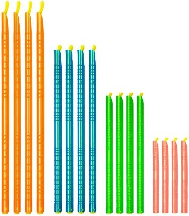 Evispo Plastic Bag Sealer Clips Sticks Chips by Trendy Cooks (16pcs), Keep Bags Air/Water Tight, Never Waste Food Again, No Moving Parts, Slim Sticks for Easy Storage, Fully Reusable