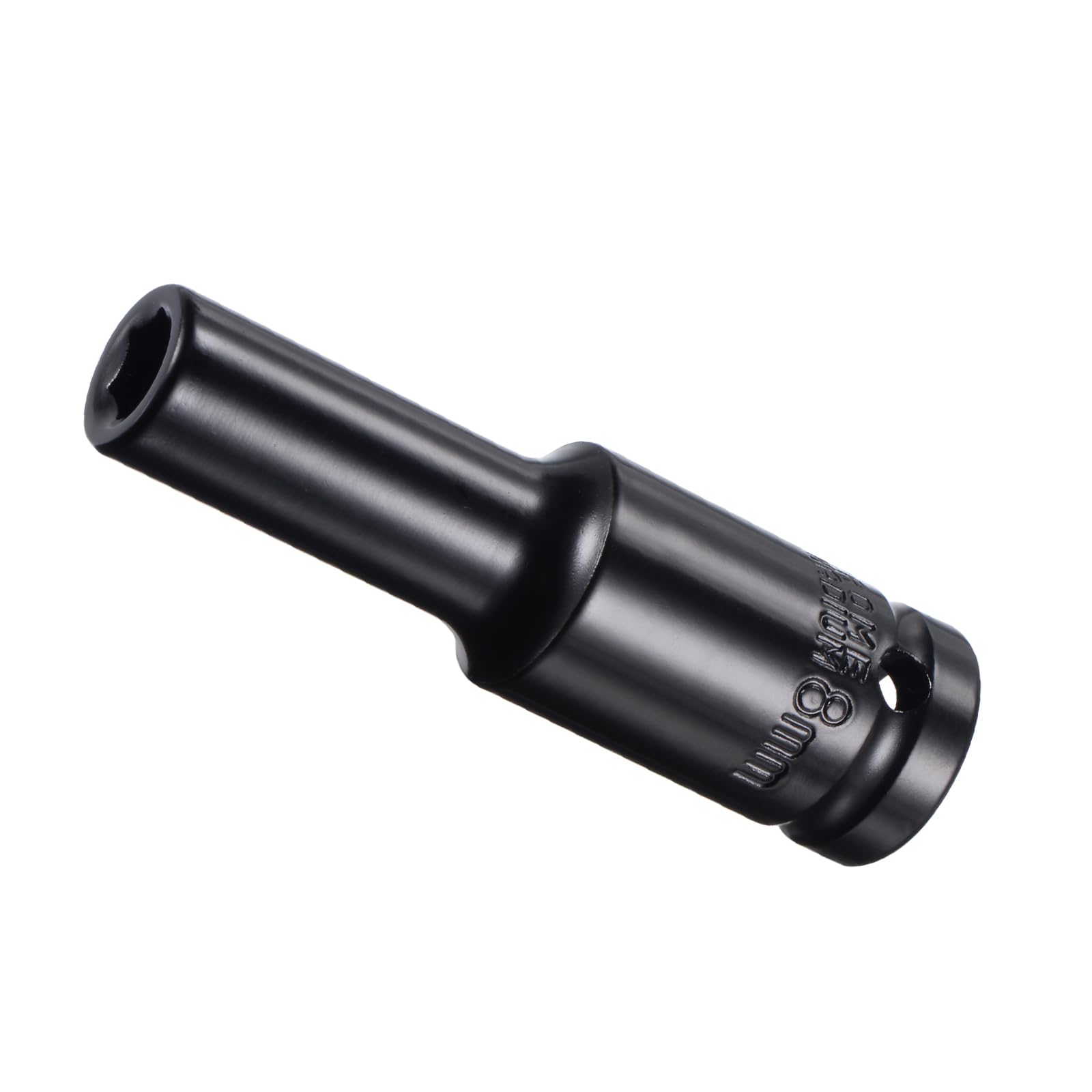CoCud Deep Impact Socket, 1/2" Drive 8mm Socket, CR-V Steel Rounded Corner Design 6-Point Deep Impact Socket - (Applications: for Screw Installation and Removal) — image 1