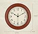 Foxtop Kitchen Wall Clock, Silent Non Ticking 9 Inch Battery Operated Quartz Analog Quiet Easy to Read Clock for Kitchen, Home Decor