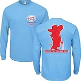 Ole Miss Fans. Colonel Reb Light Blue Long Sleeve T Shirt (Sm-5X)