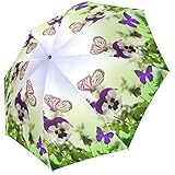 Grrl Purple Butterfly Fold Umbrella YS060551