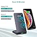 CHOETECH Wireless Charger, Qi-Certified 10W Max Fast Wireless Charging Stand, Compatible iPhone 11/11 Pro Max/XS Max/XR/XS/X/8/8 Plus, Galaxy Note 10/Note 10 Plus/S10/S10 Plus/S10E (No AC Adapter)