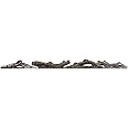 R.W.FLAME 4 Pieces Log for 42 inch Recessed and Wall Mounted Electric Fireplace, Synthetic Resin Log Decoration for Indoor Electric Fireplaces