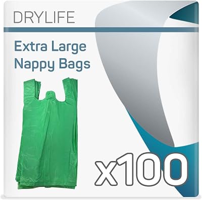 Drylife Scented Extra Large Nappy Disposal Bags 100 Pack 33x25cm