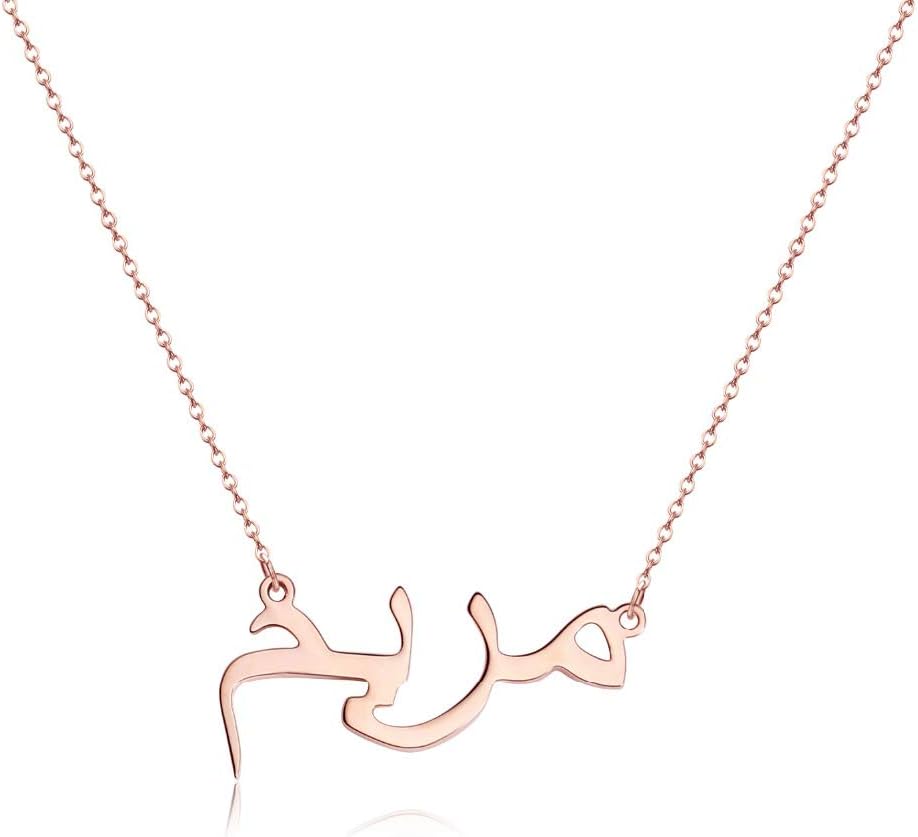 Arabic Name Necklace Personalised Name Necklace Initial Necklaces Pendant Best Jewellery Gift for Her- Custom Made with Any Name