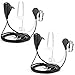 JUBOZAMO 2-Pin Covert Acoustic Tube Walkie Talkie Earpiece with a PTT Mic - Compatible with Walkie Talkie Brands (Kenwood, Retevis,Puxing, Wouxun, Baofeng) - Pack of 2 primary