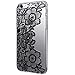 Fd Clear Black Lace Floral Flower Plastic Hard Case Cover for Iphone 6s 4.7inch