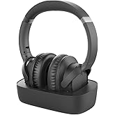 Avantree Ensemble - Wireless Headphones for TV Watching with Charging Dock & Transmitter, Easy Setup & Comfortable Fit for Se